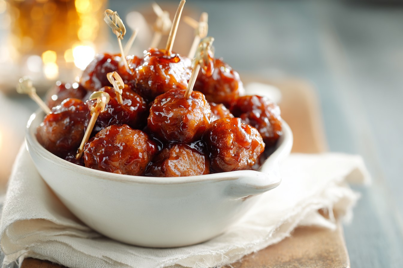 Slow-Simmered Bourbon Honey Sausage Bites